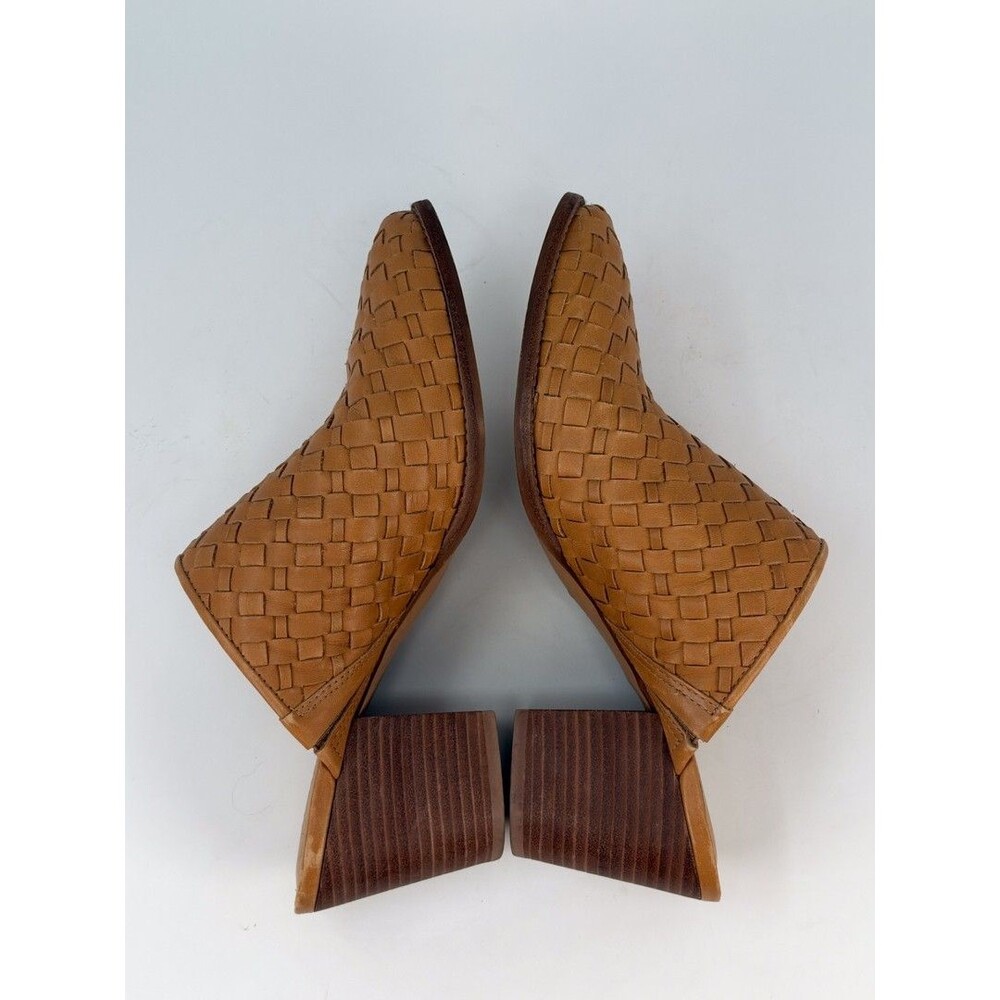 Madewell Womens Heels Brown Amber The Harper Mule Woven Leather Slip On US 8 - Picture 11 of 12